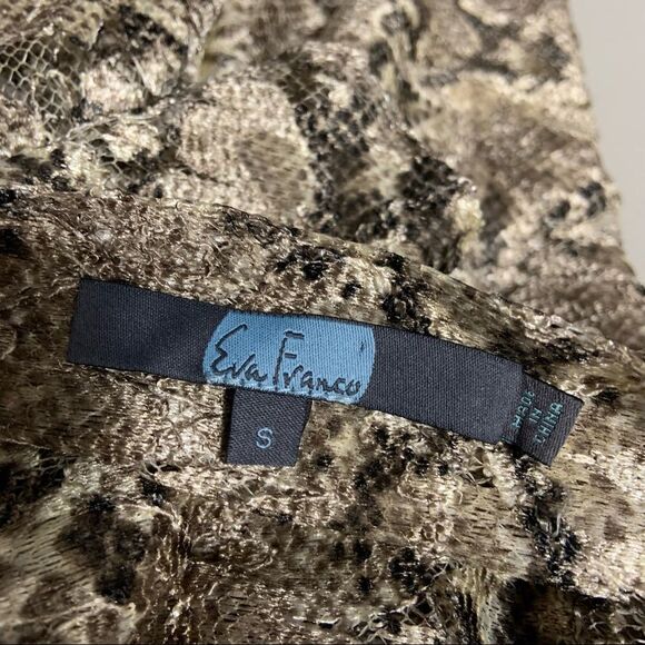 Anthropologie Eva Franco Willow Snake Printed Blouse - Picture 9 of 13